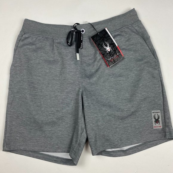 Spyder Other - NEW Spyder ProWeb Gym Sweat Shorts Mens Large Gray Running Training